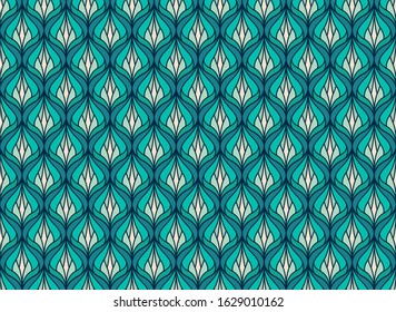 Classic Art Deco Seamless Pattern. Geometric Stylish Texture. Abstract Retro Vector Texture.