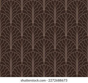Classic Art Deco Seamless Pattern. Geometric Stylish Texture. Abstract Retro Vector Texture.