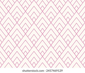 Classic Art Deco Seamless Pattern. Geometric Stylish Texture. Abstract Retro Vector Texture.