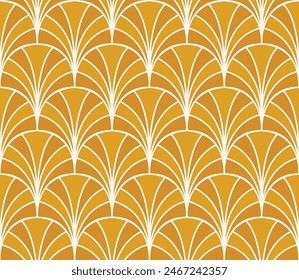 Classic art deco vector seamless pattern. Abstract vintage background. Geometric damask texture.