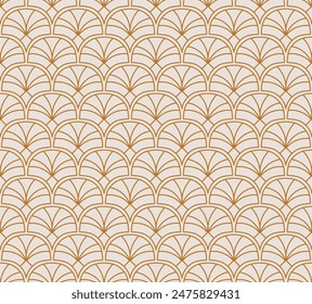 Classic art deco vector seamless pattern. Abstract vintage background. Geometric damask texture.