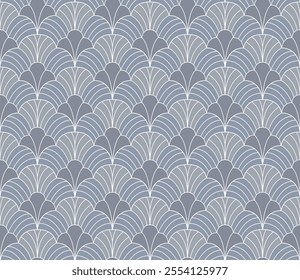 Classic art deco vector seamless pattern. Abstract vintage background. Geometric damask texture.