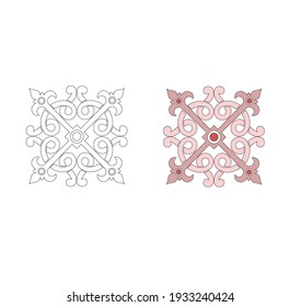 CLASSIC ARTISTIC DECORATIONS AND EMBLEMS ANCIENT ROMAN AND GOTHIC STYLE, FRIEZES AND DECORATIVE STENCILS