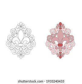CLASSIC ARTISTIC DECORATIONS AND EMBLEMS ANCIENT ROMAN AND GOTHIC STYLE, FRIEZES AND DECORATIVE STENCILS