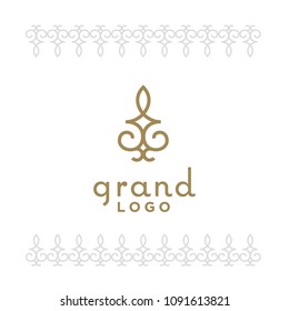 Classic Artistic Luxury Elegant Floral Pattern logo design inspiration