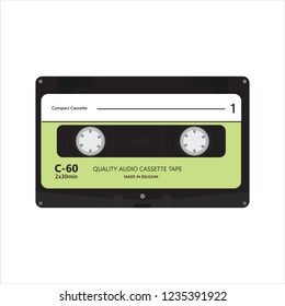 A classic audio Cassette in vector format