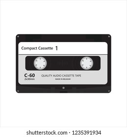 A classic audio Cassette in vector format
