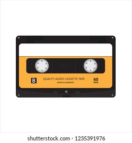 A classic audio Cassette in vector format