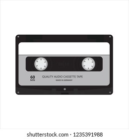 A classic audio Cassette in vector format