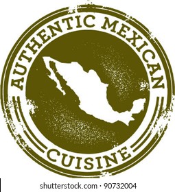 Classic Authentic Mexican Food Stamp