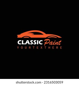  Classic auto paint logo template, Perfect logo for business related to automotive industry