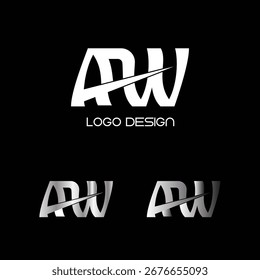 Klassisches AW-Identitätsdesign-Shape