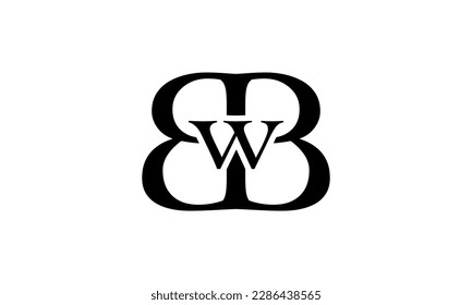 Classic B W B initial logo