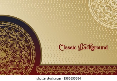 Classic Background, Vintage Background template - vector