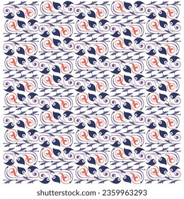 Classic backgrounds with floral ornaments are suitable for designs with a vintage feel