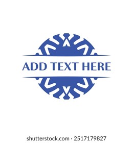 Design de emblema clássico com texto personalizável adequado para logotipos e selos