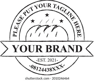 classic bakery restaurant logo template