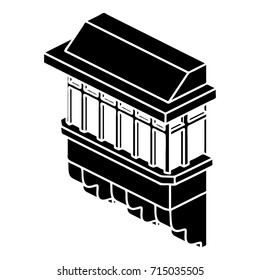 Classic balcony icon. Simple illustration of classic balcony vector icon for web design isolated on white background