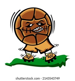 Classic ball cartoon illustration smile