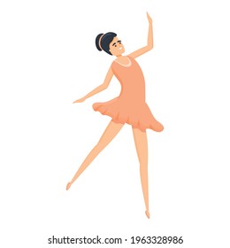 Classic ballerina icon. Cartoon of Classic ballerina vector icon for web design isolated on white background