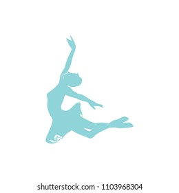 classic  ballet dancer, logo icon