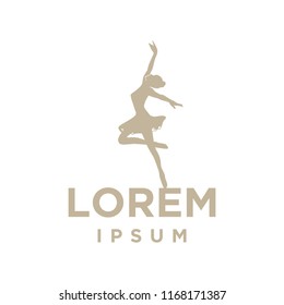 classic ballet dancer, logo template
