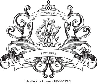 Classic Baroque Ornament with AC Initial Vector