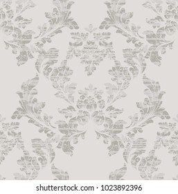 Classic baroque pattern texture trendy design Vector. Royal fabric background. Luxury background decors