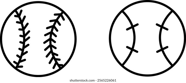 "Classic Baseball Icon for Sports, Games, and Athletic-Themed Designs"