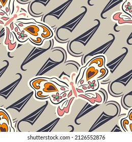 Classic Batik Pattern. Batik seamless pattern vector 