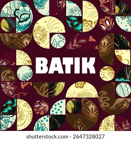Diseño acolchado Batik clásico con logo