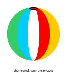 Classic Beach ball, Panel colorful inflatable beach ball