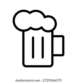 Classic Beer Mug ícone definido para menus de bar, marca de cervejaria, bebidas e design de pub

