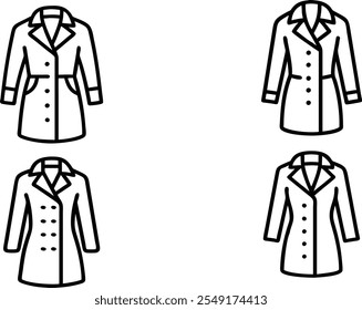 Classic beige trench coat vibes in a stylish vector illustration for fashion lovers