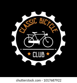 Classic Bicycle Badge & Logo. 100% Vector best for branding and print design.