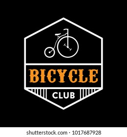 Classic Bicycle Badge & Logo. 100% Vector best for branding and print design.