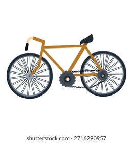 Design clássico de bicicleta apresentando estética retrô, ideal para ciclismo e temas de transporte
