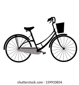 classic bicycle vector