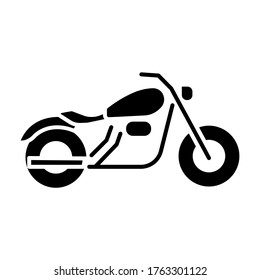 Classic bike, chopper icon vector design - vehicle icons