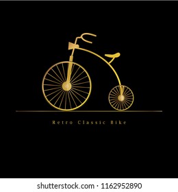 classic bike vector