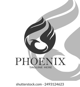 Classic Bird Wings Design Eagle Phoenix Abstract Animal template vector illustration