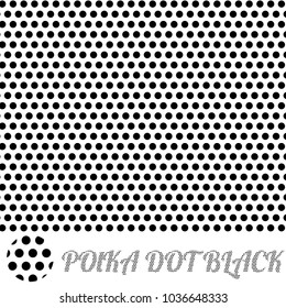 classic black dots pattern on white background,for Web and Mobile Applications, illustration template design or design of wrapping paper or  Clothing pattern