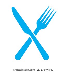 Icono clásico del Vector del cuchillo y de la cuchara negros del tenedor que simboliza la hospitalidad y la vajilla del comedor para la marca del restaurante y la Ilustración vectorial editable de las ilustraciones digitales aislada en un fondo blanco