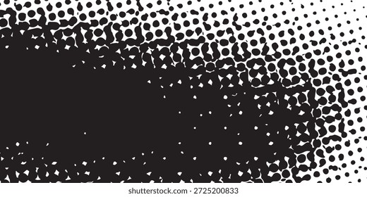 Plano de fundo clássico de ponto de meio-tom preto e branco