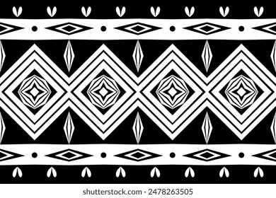 Classic Black and White Monochrome pattern Design: A classic and sophisticated look, perfect for elegant textiles and modern interiors, home decor, fashion