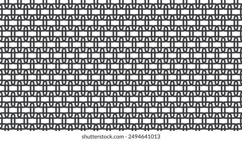 Classic black and white woven pattern design