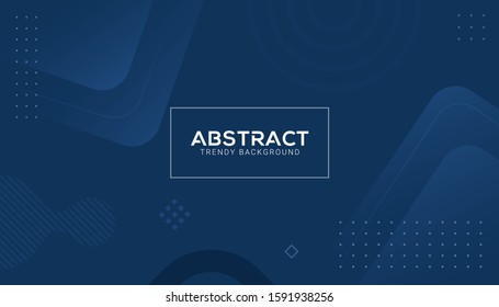Classic blue abstract shape geometric background