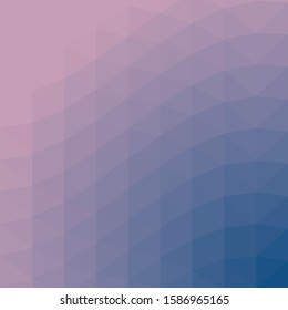 Classic Blue Abstract trianglify Generative Art background illustration