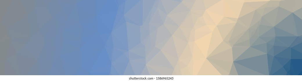 Classic Blue Abstract trianglify Generative Art background illustration