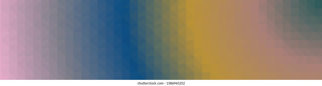 Classic Blue Abstract trianglify Generative Art background illustration